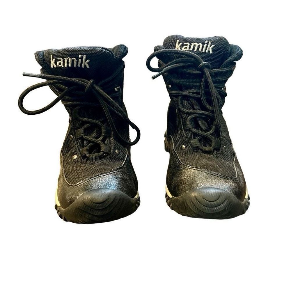 Kamik SnowPlow Black Waterproof Insulated Boots Size 2